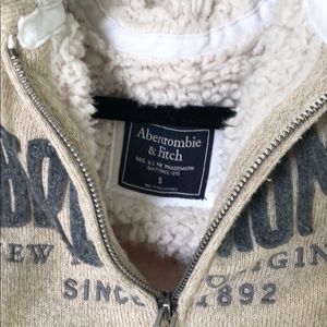 Abercrombie & Fitch full zip Sherpa lined Jacket
